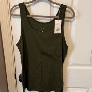 Brand New a new day Dark Green Tank Top